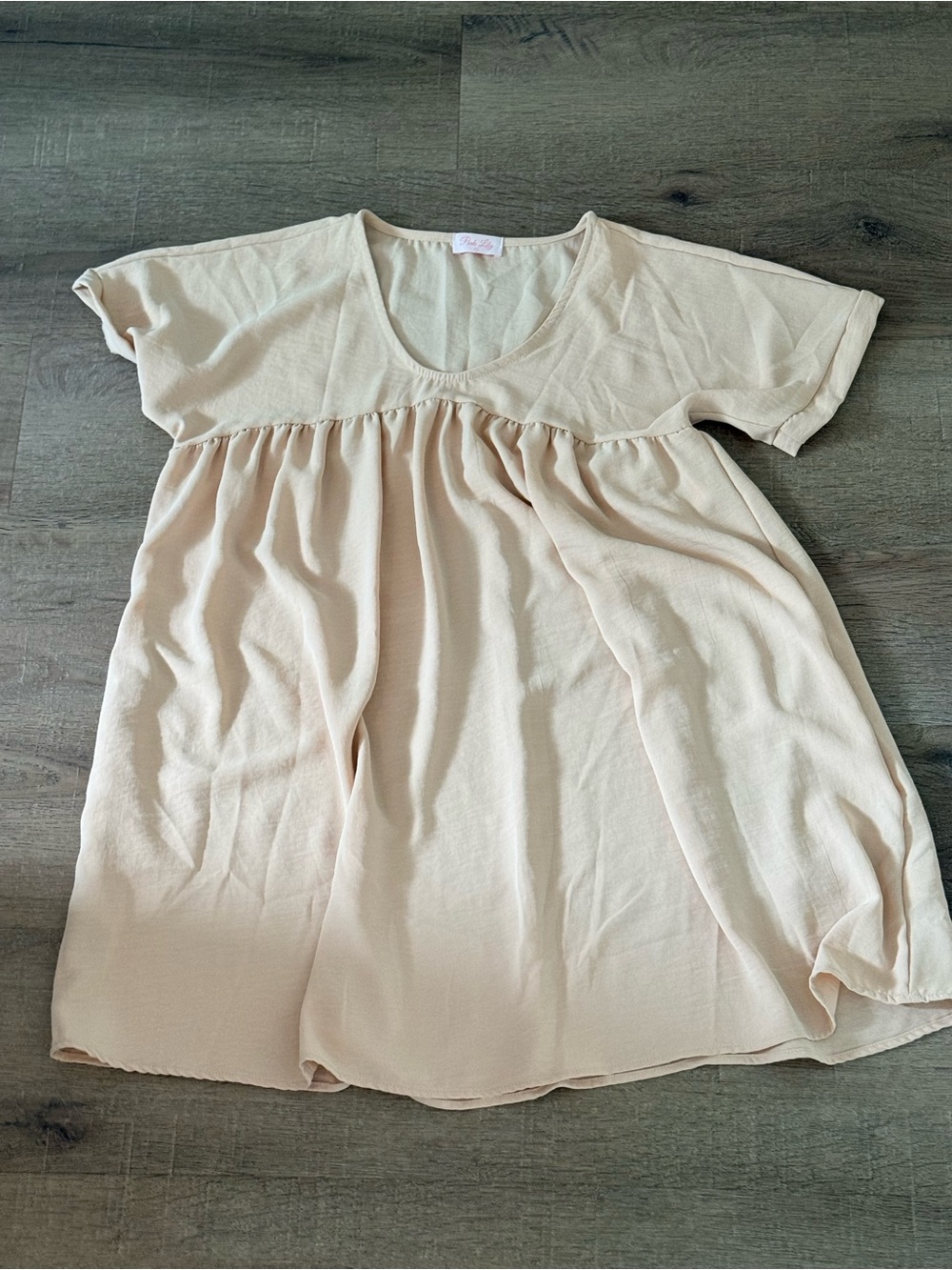 Baby doll cream dress